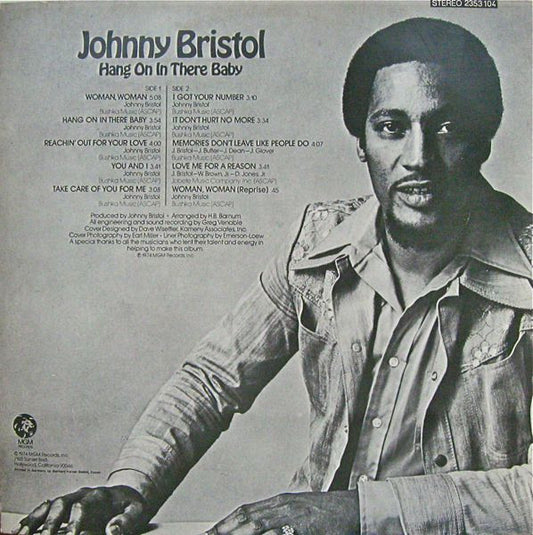Johnny Bristol : Hang On In There Baby (LP, Album)