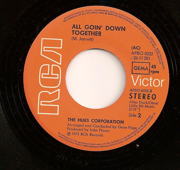 The Hues Corporation : Rock The Boat (7", Single)