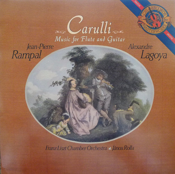Ferdinando Carulli - Jean-Pierre Rampal, Alexandre Lagoya, Liszt Ferenc Chamber Orchestra, János Rolla : Music For Flute And Guitar (LP)