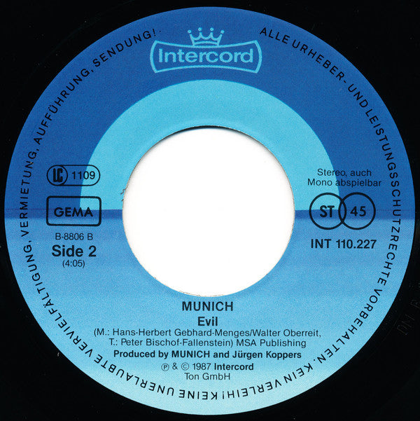 Munich : Bigger (7", Single)