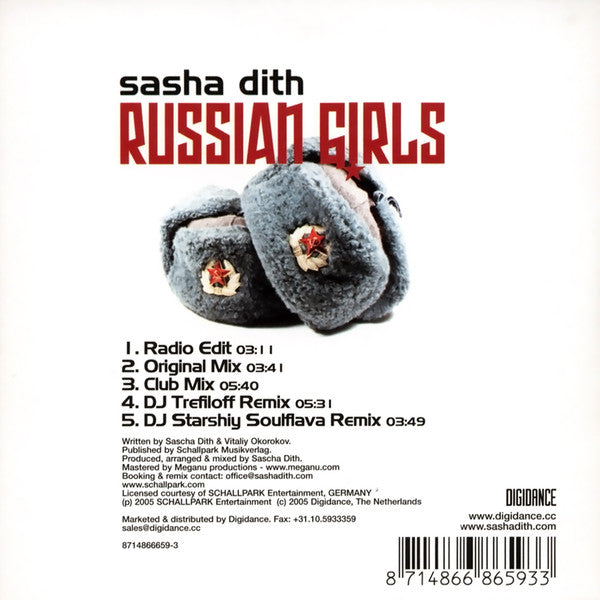 Sasha Dith : Russian Girls (CD, Single)