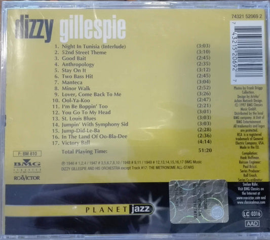 Dizzy Gillespie : Planet Jazz (CD, Comp)
