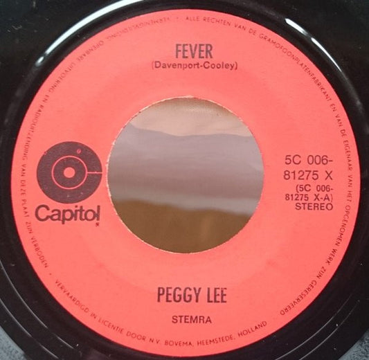 Peggy Lee : Fever / Manana (7", Single)