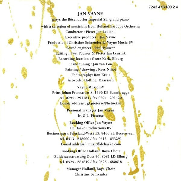 Jan Vayne : The Christmas Album (CD, Album)