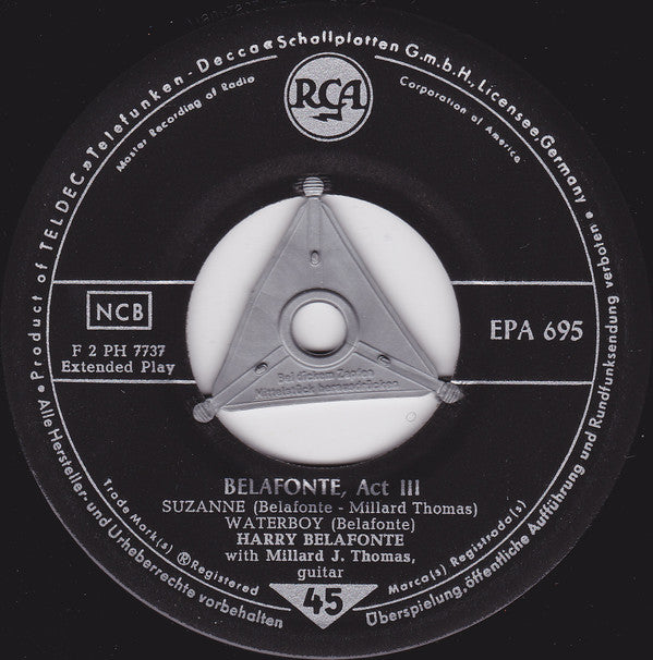 Harry Belafonte : Act 3 (7", EP)