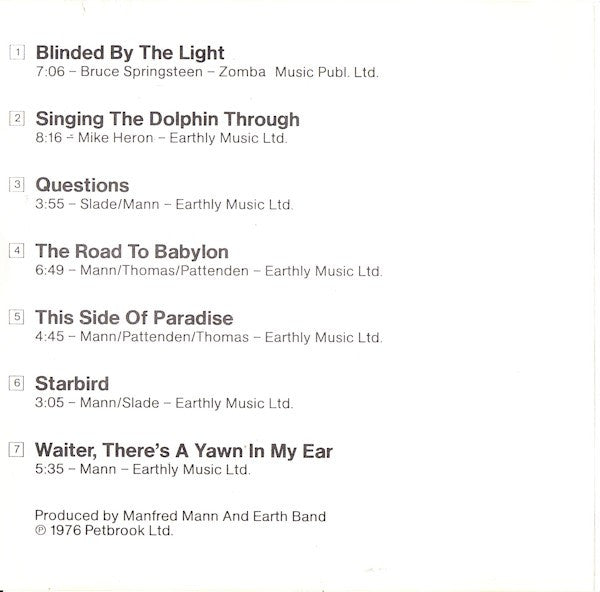 Manfred Mann's Earth Band : The Roaring Silence (CD, Album, RE)