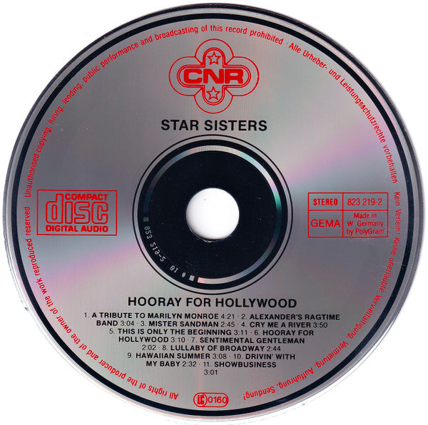 The Star Sisters : Hooray For Hollywood (CD, Album)
