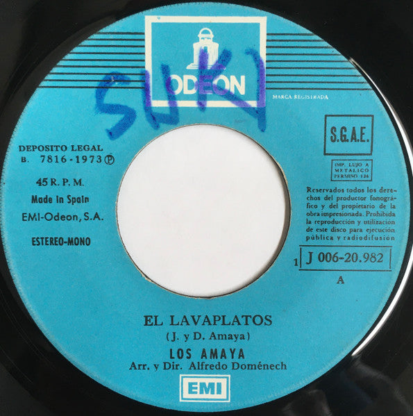 Los Amaya : El Lavaplatos / No Lloro Más (7", Single)