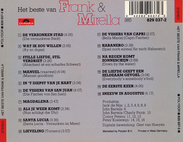 Frank & Mirella : Het Beste Van Frank & Mirella (CD, Comp)