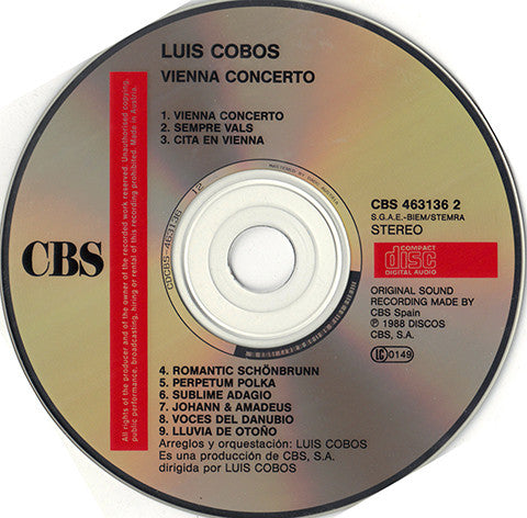 Luis Cobos Dirige Wiener Symphoniker Y Royal Philharmonic Orchestra : Vienna Concerto (CD, Album)