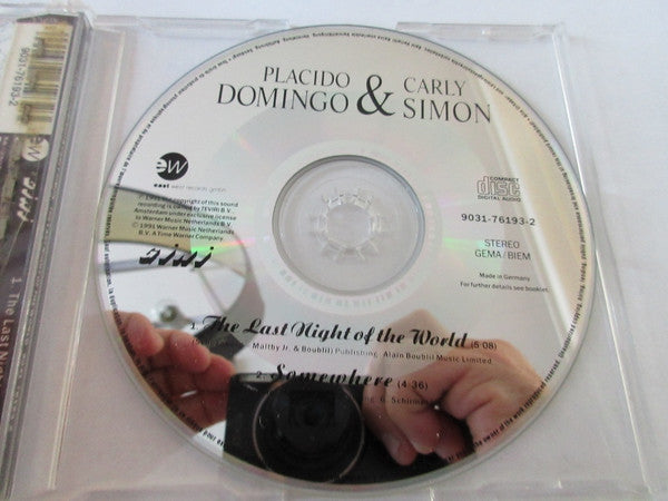 Placido Domingo & Carly Simon : The Last Night Of The World (CD, Single)