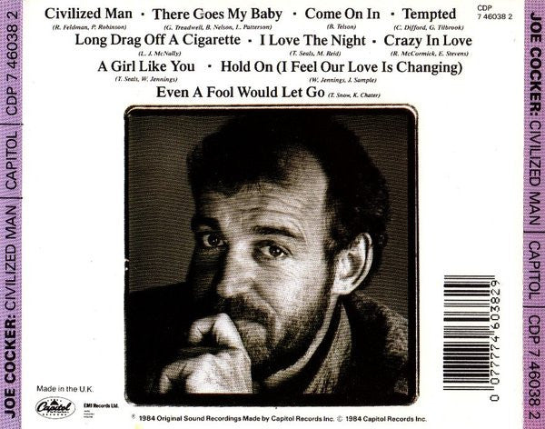 Joe Cocker : Civilized Man (CD, Album, RE, EMI)