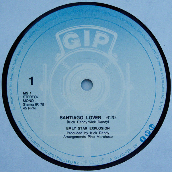 Emly Starr Explosion : Santiago Lover (12", Maxi)