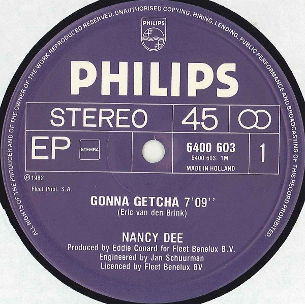 Nancy Dee : Gonna Getcha (12", EP)