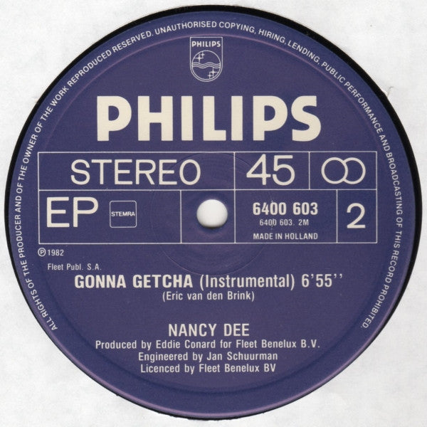 Nancy Dee : Gonna Getcha (12", EP)