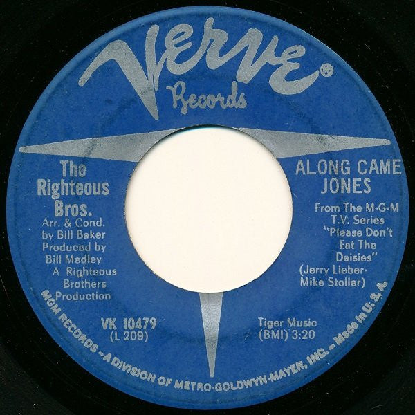 The Righteous Brothers : Along Came Jones (7", Single)