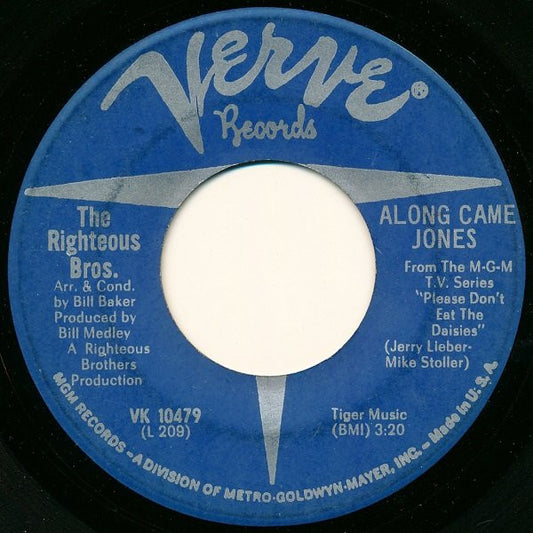The Righteous Brothers : Along Came Jones (7", Single)