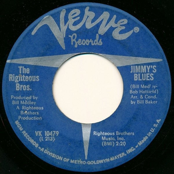The Righteous Brothers : Along Came Jones (7", Single)
