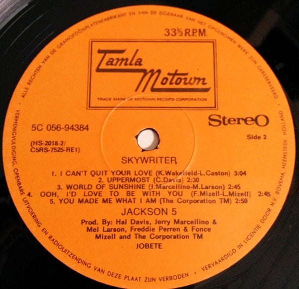 The Jackson 5 : Skywriter (LP)