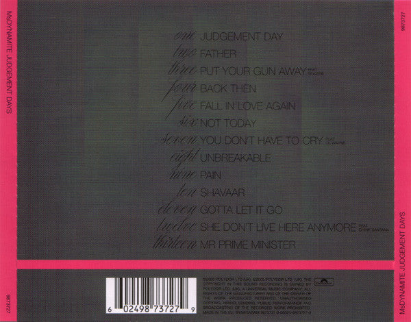Ms. Dynamite : Judgement Days (CD, Album)