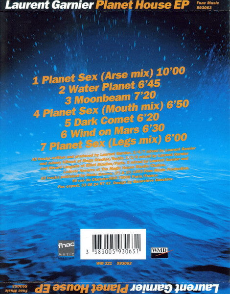 Laurent Garnier : Planet House EP (CD, EP)