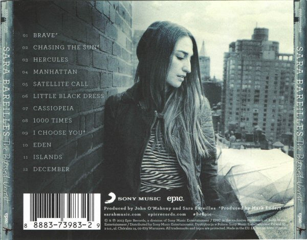 Sara Bareilles : The Blessed Unrest (CD, Album)