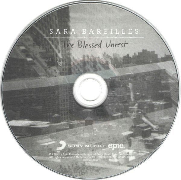 Sara Bareilles : The Blessed Unrest (CD, Album)
