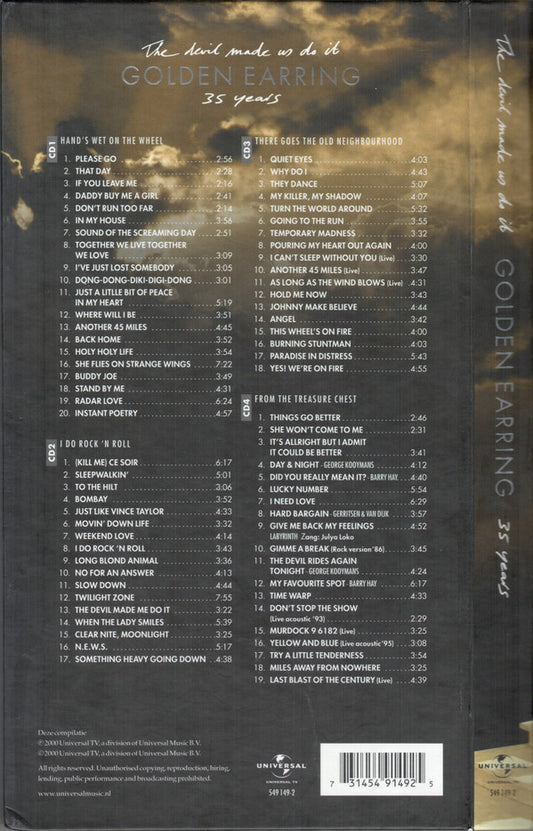 Golden Earring : The Devil Made Us Do It  35 Years (4xCD, Dig + Box, Comp, Ltd)
