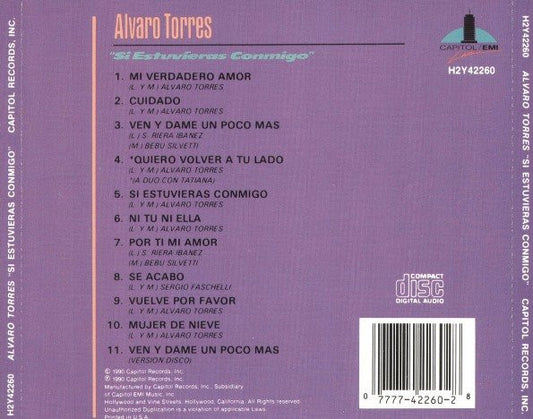 Alvaro Torres : Si Estuvieras Conmigo (CD, Album)