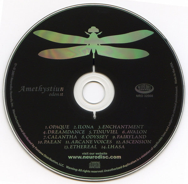 Amethystium : Odonata (CD, Album, RE)