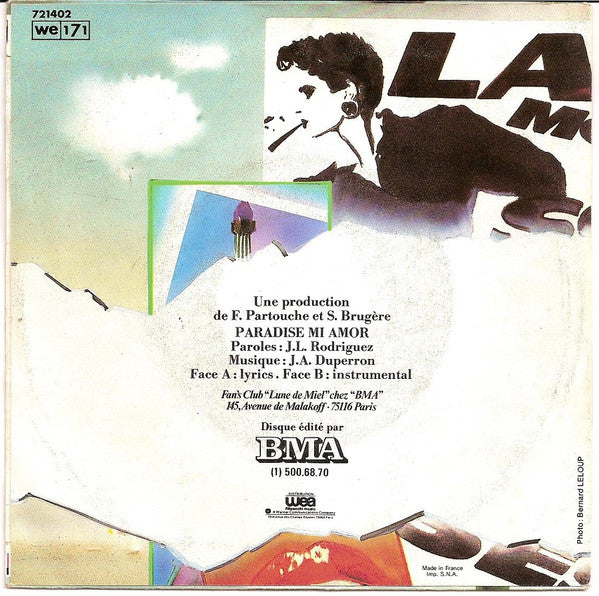 Lune De Miel : Paradise Mi Amor (Version Originale) (7", Single)
