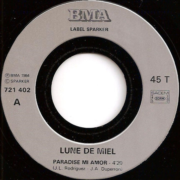 Lune De Miel : Paradise Mi Amor (Version Originale) (7", Single)