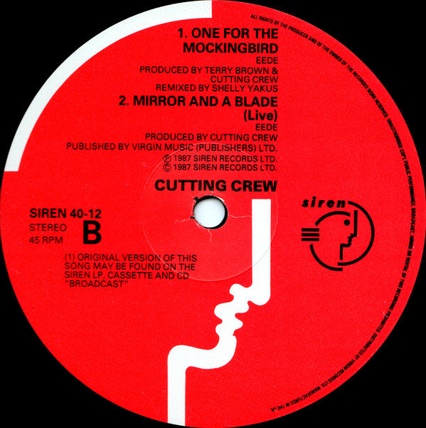 Cutting Crew : One For The Mocking-Bird (12", Single)