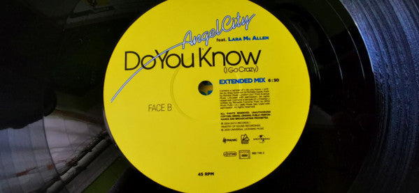 Angel City : Do You Know (I Go Crazy) (12")
