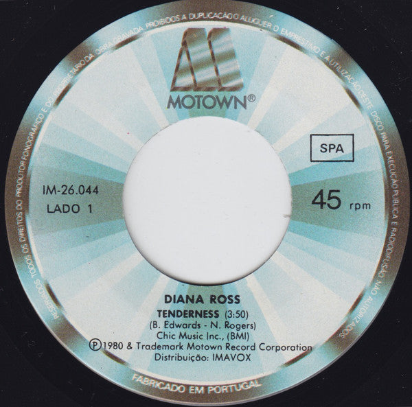 Diana Ross : Tenderness  (7", Single)