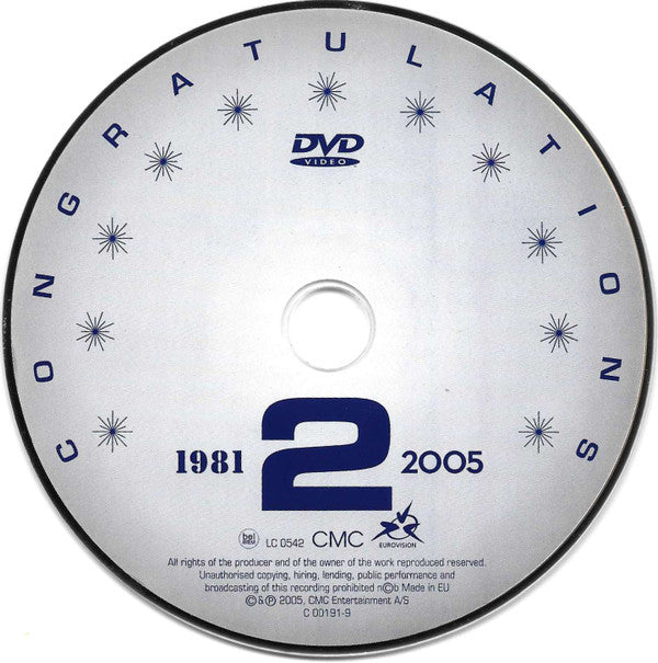 Various : Congratulations 50 Years Of The Eurovision Song Contest (All The Winners + Favourites 1981 2005) (2xDVD, Comp)