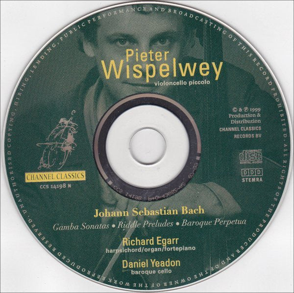 Johann Sebastian Bach - Pieter Wispelwey, Richard Egarr, Daniel Yeadon : Gamba Sonatas, Riddle Preludes, Baroque Perpetua (CD, Album + CD, Smplr)