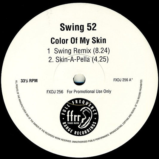 Swing 52 : Color Of My Skin (2x12", Promo)