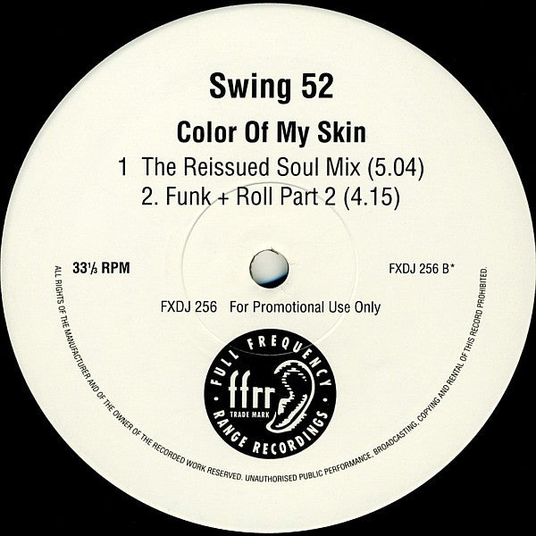 Swing 52 : Color Of My Skin (2x12", Promo)