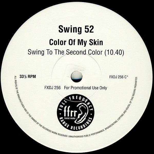 Swing 52 : Color Of My Skin (2x12", Promo)