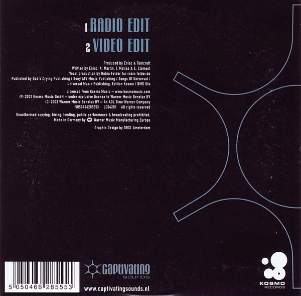 Tomcraft : Loneliness (CD, Single, Car)