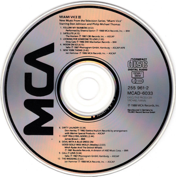 Various : Miami Vice III (CD, Comp)