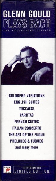 Glenn Gould Plays Johann Sebastian Bach : Glenn Gould Plays Bach (The Collectors Edition) (10xCD, Comp + Box, Dlx, Ltd)
