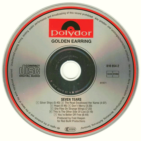 Golden Earring : Seven Tears (CD, Album)