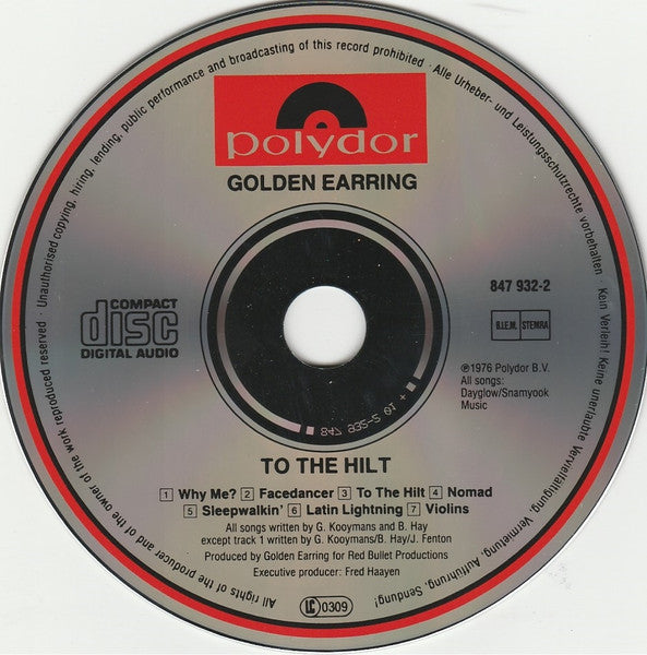 Golden Earring : To The Hilt (CD, Album)