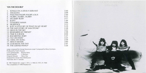 Golden Earring : On The Double (CD, Album, RE, RM)