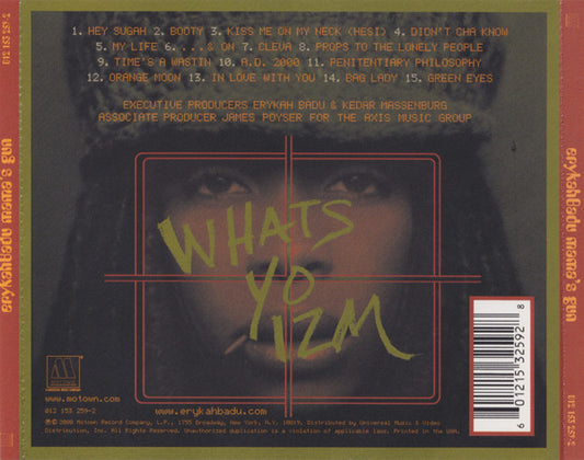 Erykah Badu : Mama's Gun (CD, Album, UML)