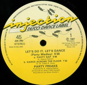 Party Freaks (2) : Let's Do It, Let's Dance (Party Medley) (12")