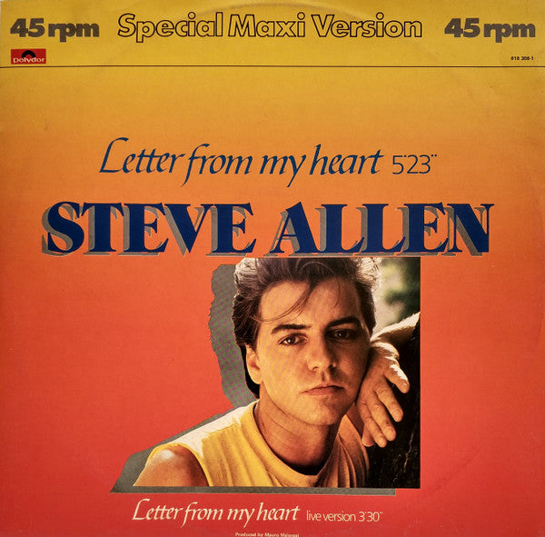 Steve Allen : Letter From My Heart (12", EP, Maxi)