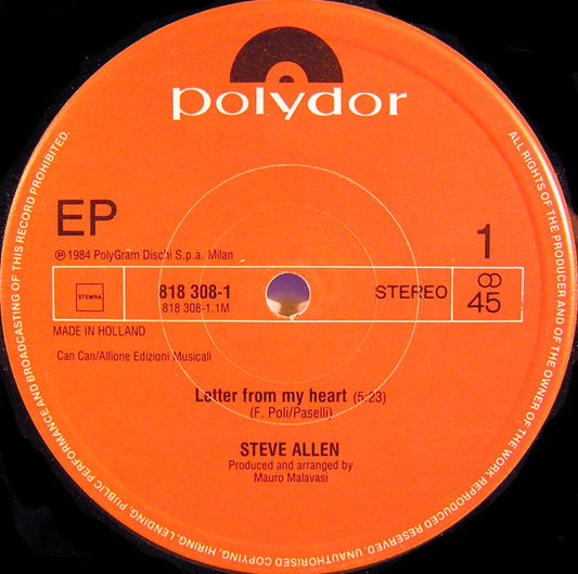 Steve Allen : Letter From My Heart (12", EP, Maxi)